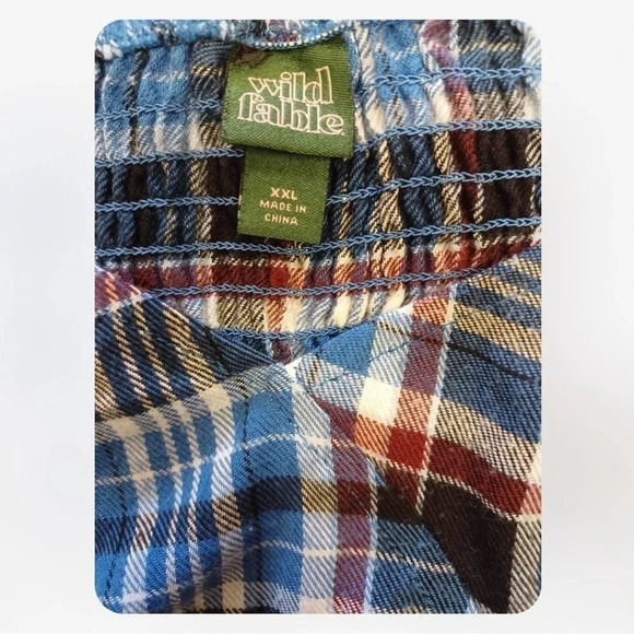 Wild Fable Cropped Plaid Short Sleeve  Top Size XXL - Picture 7 of 10